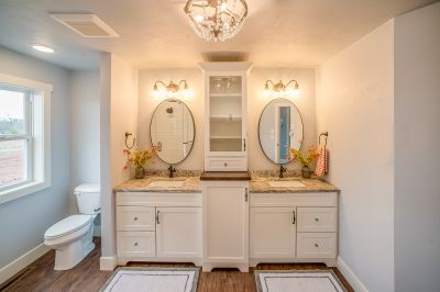 Modern Vanity and Lighting